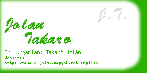 jolan takaro business card