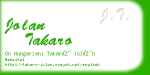 jolan takaro business card